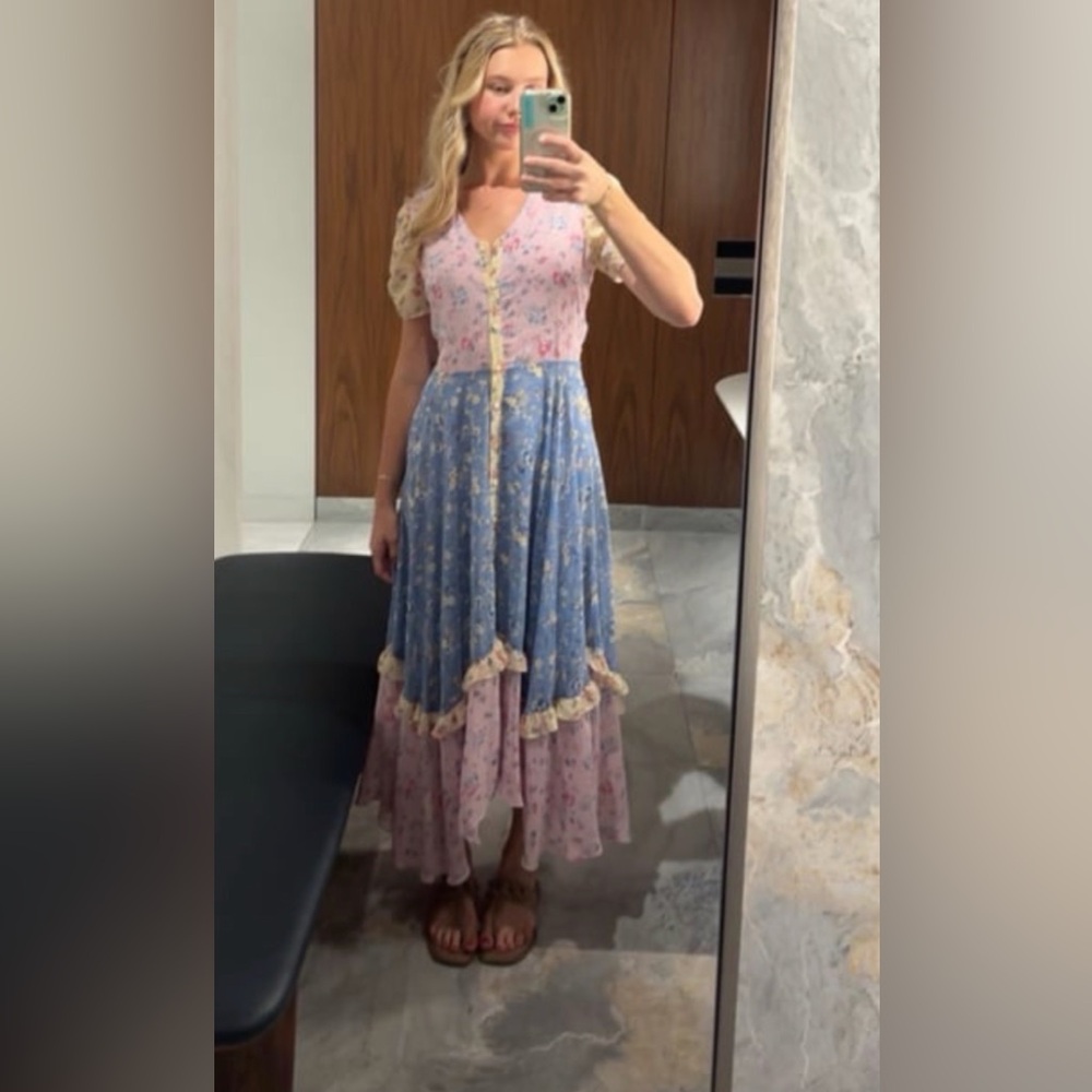 COPY - Evie Floral Maxi Love Shack Fancy Vibes Small